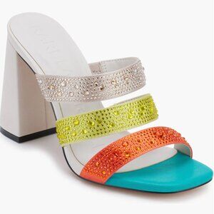 KARL LAGERFELD Rickie Rhinestone Slide Sandal